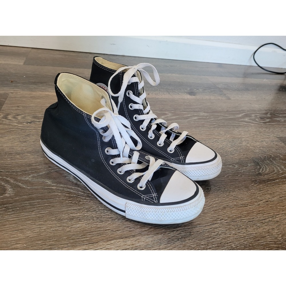 Converse Chuck Taylor All Star High Top Black White Sneakers M 7 W 9 #3